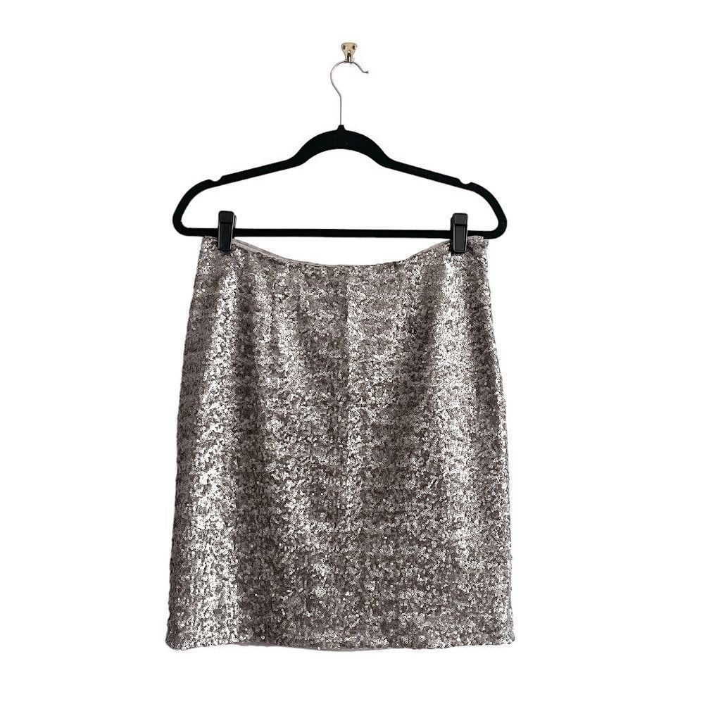 Banana Republic Silver Pencil Skirt